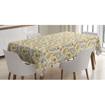 Floral Tablecloth Flourishing Flowers with Leaves Ethnic Inspiration Persian Boho Sunflowers Rectangular Table Cover for Dining Room Kitchen 60 X 90 Inches Yellow Orange White by Ambesonne
Floral Tablecloth Flourishing Flowers with Leaves Ethnic Inspiration Persian Boho Sunflowers Rectangular Table Cover for Dining Room Kitchen 60 X 90 Inches Yellow Orange White by Ambesonne