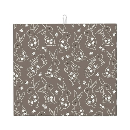 Goofa Dish Drying Mat Super Absorbent Drying Mat Large Dish Drying Mats for Kitchen Counter Easy Clean Dish Mat Kitchen Drying Mat 16 x 18 ( Retro Bunny )
Goofa Dish Drying Mat Super Absorbent Drying Mat Large Dish Drying Mats for Kitchen Counter Easy Clean Dish Mat Kitchen Drying Mat 16 x 18 ( Retro Bunny )