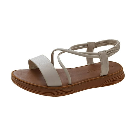 SEMIMAY Casual Side Slope Heel Bottom Roman Shoes Fashion Women S Sandals Summer Women S Sandals White
SEMIMAY Casual Side Slope Heel Bottom Roman Shoes Fashion Women S Sandals Summer Women S Sandals White