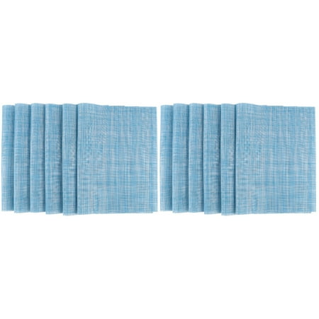HOMEMAXS 12 Pcs PVC Heat Insulated Pad Table Mat Skid Resistance Bowl Dish Tableware Placemat for Home Hotel Restaurant (Sky-blue Rectangle 30x45cm)
HOMEMAXS 12 Pcs PVC Heat Insulated Pad Table Mat Skid Resistance Bowl Dish Tableware Placemat for Home Hotel Restaurant (Sky-blue Rectangle 30x45cm)