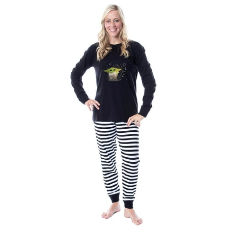Star Wars The Mandalorian and The Child Baby Yoda Adult Unisex Pajama Set (M)