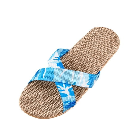 Straw Slippers for Women Slippers for Fashion Ladies Women Breathable Bohemia Beach Slip On Shoes Flats Casual Sandals Blue
Straw Slippers for Women Slippers for Fashion Ladies Women Breathable Bohemia Beach Slip On Shoes Flats Casual Sandals Blue