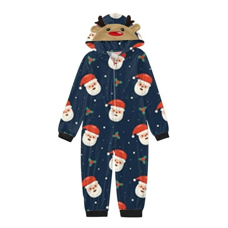 Christmas Onesies Pajamas for Family Holiday PJs for Women/Men/Kids/Couples/Adult Vacation Cute Printed Loungewear