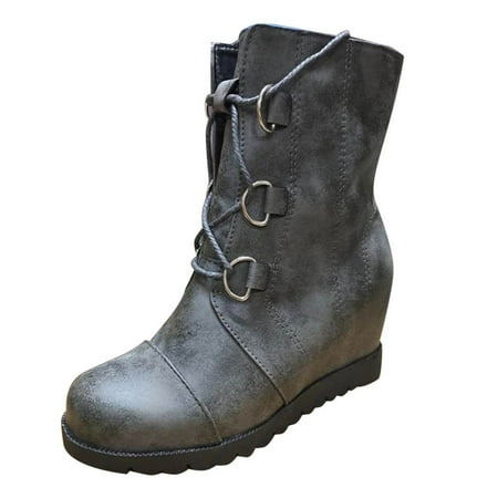 gvdentm Womens Boots Mid Calf Womens Shoes Autumn Winter Fashion Retro Solid Color Boots Lace Up Boots Size 8 Women
gvdentm Womens Boots Mid Calf Womens Shoes Autumn Winter Fashion Retro Solid Color Boots Lace Up Boots Size 8 Women