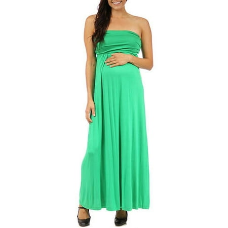 Women s Maternity Strapless Maxi Dress