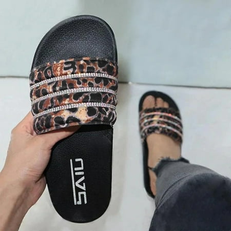 PEASKJP Sandals Summer Women Flat Open Toe Solid Square Toe Printed Casual Slippers Sandals Casual Summer Shoes Brown 8
PEASKJP Sandals Summer Women Flat Open Toe Solid Square Toe Printed Casual Slippers Sandals Casual Summer Shoes Brown 8