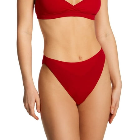 Women s Only Hearts 51663 Organic Hi-Cut Bikini Brief Panty (Tango L)