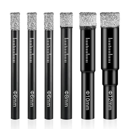 6 Pcs Diamond Drill Bit Porcelain Tile Drill Bit 6mm 8mm 10mm 12mm Tile Drill Bits Sets Round Shank Dry Drill Bits
6 Pcs Diamond Drill Bit Porcelain Tile Drill Bit 6mm 8mm 10mm 12mm Tile Drill Bits Sets Round Shank Dry Drill Bits