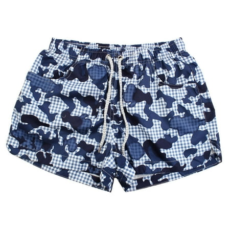 Women Summer Surfing Swimsuits Beach Shorts Swimwear Swim Trunks Blue W26