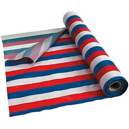 White And Blue Striped Tablecloth Roll For Fourth Of July (100 Ft)
White And Blue Striped Tablecloth Roll For Fourth Of July (100 Ft)