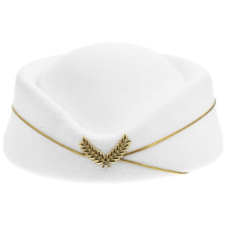 NUOLUX Band Costume Hat Airplane Hostess Hat Stewardess Hat Uniform Cosplay Hat for Decor