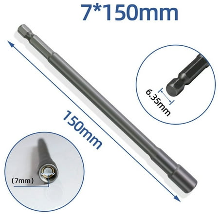 BCLONG 150mm Long 6mm-19mm Hexagon Nut Driver Drill Bit Socket Wrench Extension Sleeve
BCLONG 150mm Long 6mm-19mm Hexagon Nut Driver Drill Bit Socket Wrench Extension Sleeve