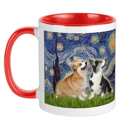 CafePress - Starry Night / Corgi Pair Mug - Ceramic Coffee Tea Novelty Mug Cup 11 oz
CafePress - Starry Night / Corgi Pair Mug - Ceramic Coffee Tea Novelty Mug Cup 11 oz
