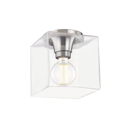 Mitzi H284501SQS Grace 1 Light 7" Wide Flush Mount Square Ceiling Fixture