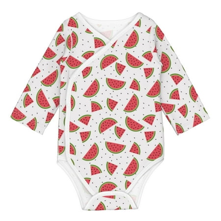 Matuu Hand Drawn Watermelon for Baby Long-Sleeve Bodysuit Soft Cotton Comfortable and Breathable Perfect for Newborns and Infants
Matuu Hand Drawn Watermelon for Baby Long-Sleeve Bodysuit Soft Cotton Comfortable and Breathable Perfect for Newborns and Infants