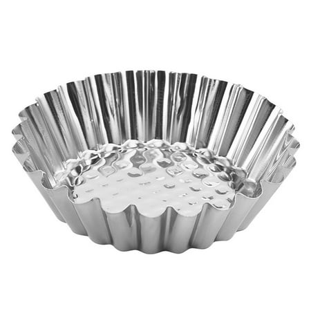 YUNx 4Pcs Cake Cups Non-stick Reusable DIY Stainless Steel Delicious Flower Shape Egg Tart Making Moulds for Restaurant
YUNx 4Pcs Cake Cups Non-stick Reusable DIY Stainless Steel Delicious Flower Shape Egg Tart Making Moulds for Restaurant