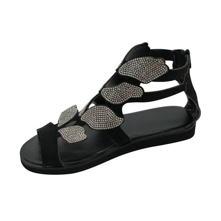 Wandatree Womens Sandals Fashion Casual Crystal Open Toe Rhinestone Sandals Low Heel Shoes
Wandatree Womens Sandals Fashion Casual Crystal Open Toe Rhinestone Sandals Low Heel Shoes