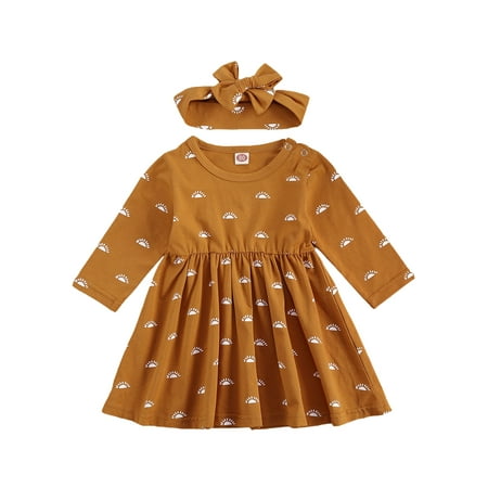 IZhansean Newborn Baby Girls Ruffle Dress Clothes Tutu Princess Dress with Headband Two-Piece Outfits Yellow 0-6 Months
IZhansean Newborn Baby Girls Ruffle Dress Clothes Tutu Princess Dress with Headband Two-Piece Outfits Yellow 0-6 Months