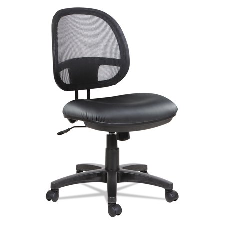 Alera Interval Series Swivel/Tilt Mesh Chair, Supports up to 275 lbs., Black Seat/Black Back, Black Base -ALEIN4815
