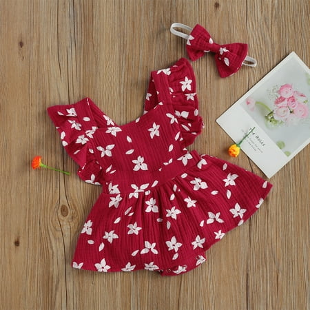 Bxingsftys Infant Baby Girls Romper Dress Bow Headband Newborn Romper Fashion Baby Clothing
Bxingsftys Infant Baby Girls Romper Dress Bow Headband Newborn Romper Fashion Baby Clothing