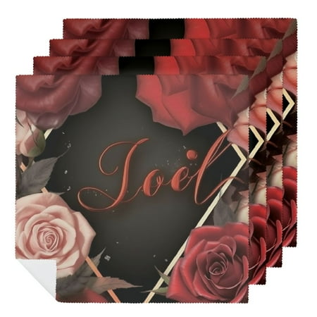 Facannap Rose Cloth Napkins for Hotel Home Banquet Atmosphere Embellishment Polyester Party Dinner Decoration Washable Napkins Home Decor 2 PCS
Facannap Rose Cloth Napkins for Hotel Home Banquet Atmosphere Embellishment Polyester Party Dinner Decoration Washable Napkins Home Decor 2 PCS