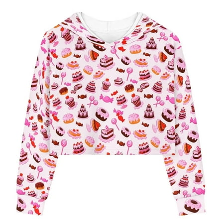 TOADDMOS Cakes Aesthetic Crop Tops for Girls Trendy Kids Pullover Hoodies Stylish Children Sweatshirts 7-8
TOADDMOS Cakes Aesthetic Crop Tops for Girls Trendy Kids Pullover Hoodies Stylish Children Sweatshirts 7-8