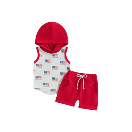 jaweiwi Baby Toddler Boy 4th of July Pants Suit 0 6M 12M 18M 24M 2T 3T Casual Street Party Sleeveless Hooded Vest Tops + Drawstring Short Pants for Independence Day
jaweiwi Baby Toddler Boy 4th of July Pants Suit 0 6M 12M 18M 24M 2T 3T Casual Street Party Sleeveless Hooded Vest Tops + Drawstring Short Pants for Independence Day