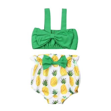 Toddler Baby Girls Strap Bowknot Crop Tank Tops Pineapple Shorts Pants 2Pcs Summer Outfits Set
Toddler Baby Girls Strap Bowknot Crop Tank Tops Pineapple Shorts Pants 2Pcs Summer Outfits Set