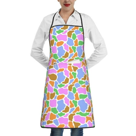 Rocae Colorful Cow Skin for Kitchen Aprons for Women Adjustable Cooking Kitchen Chef Apron for Men with Pockets
Rocae Colorful Cow Skin for Kitchen Aprons for Women Adjustable Cooking Kitchen Chef Apron for Men with Pockets