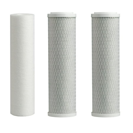 Hydronix RO Reverse Osmosis Replacement Pre Filters High Quality Universal Fit 1 Sediment & 2 Carbon - 3 Pack
Hydronix RO Reverse Osmosis Replacement Pre Filters High Quality Universal Fit 1 Sediment & 2 Carbon - 3 Pack