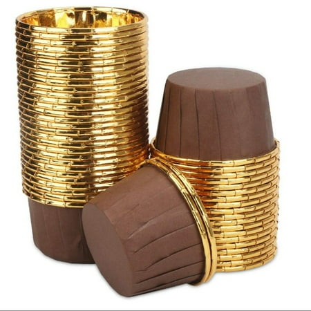 50Pcs Aluminum Foil Cupcake Cups Disposable Muffin Liners Baking Cups Aluminum Cupcake Tip Ramekin Holders Little Pudding Cups-Gold + Brown
50Pcs Aluminum Foil Cupcake Cups Disposable Muffin Liners Baking Cups Aluminum Cupcake Tip Ramekin Holders Little Pudding Cups-Gold + Brown