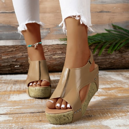 Womens Wedge Sandals Comfy Supportive Comfortable Black Sandals for Women Platform Wedge Sandals Women Durable Beautiful Adorable Platform Wedge Sandals High-Quality Satisfied
Womens Wedge Sandals Comfy Supportive Comfortable Black Sandals for Women Platform Wedge Sandals Women Durable Beautiful Adorable Platform Wedge Sandals High-Quality Satisfied