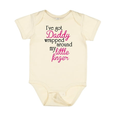 Inktastic I ve Got Daddy Wrapped Around My Little Finger Girls Baby Bodysuit
Inktastic I ve Got Daddy Wrapped Around My Little Finger Girls Baby Bodysuit