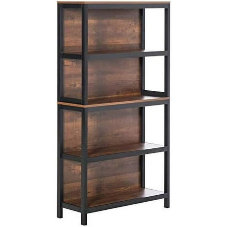 Shelves for 4 Tier Bookshelf Utility Organizer with Back Support and Anti-Topple Design Walnut/Black
Shelves for 4 Tier Bookshelf Utility Organizer with Back Support and Anti-Topple Design Walnut/Black