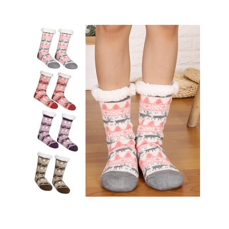 YouLoveIt 1 Pair Christmas Slipper Socks High Socks Fleece Floor Socks Cartoon Elk Floor Socks Plush Warm Socks Anti-Skid Lined Christmas Socks
YouLoveIt 1 Pair Christmas Slipper Socks High Socks Fleece Floor Socks Cartoon Elk Floor Socks Plush Warm Socks Anti-Skid Lined Christmas Socks