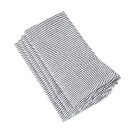 Fennco Styles Farmhouse Neutral Striped 100% Pure Cotton Cloth Napkin 20 x 20 Inch Set of 4 - Grey
Fennco Styles Farmhouse Neutral Striped 100% Pure Cotton Cloth Napkin 20 x 20 Inch Set of 4 - Grey