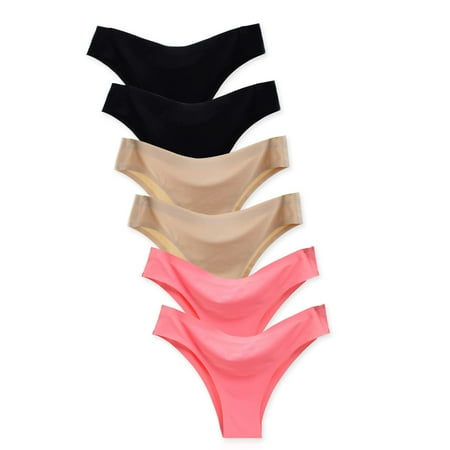 GaaiKei 6 Pack Invisible Thongs for Women Low Rise Seamless No Show Thong Underwear (3 Colors 7)
GaaiKei 6 Pack Invisible Thongs for Women Low Rise Seamless No Show Thong Underwear (3 Colors 7)