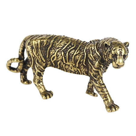 NUOLUX 1pc Tiger-shaped Decorative Figurine Home Paperweight Ornaments Desktop Decor