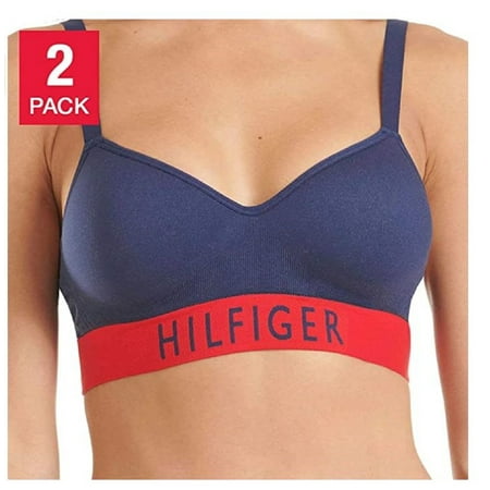 Tommy Hilfiger Womens 2 Pack Lightly Lined Cups Flexible Fit Seamless Bras (Blue/White Large)
Tommy Hilfiger Womens 2 Pack Lightly Lined Cups Flexible Fit Seamless Bras (Blue/White Large)