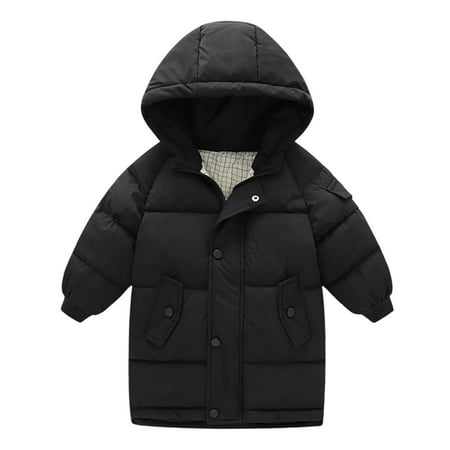 Kids Winter Clothes Unisex Long Sleeve Cotton Lined Hooded Zipper Button Solid Boys Girls Outwear Coats Jackets
Kids Winter Clothes Unisex Long Sleeve Cotton Lined Hooded Zipper Button Solid Boys Girls Outwear Coats Jackets