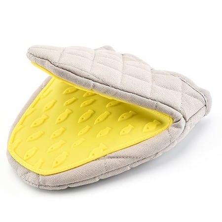 Farfi Heat Insulation Oven Glove More Thicken Silicone Anti-slid Soft Oven Clip for Home (Yellow)
Farfi Heat Insulation Oven Glove More Thicken Silicone Anti-slid Soft Oven Clip for Home (Yellow)