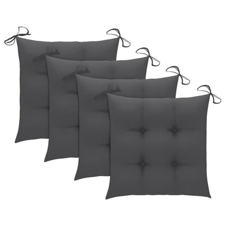 Htovila Chair Cushions 4 pcs Anthracite 15.7 x15.7 x2.8 Fabric
