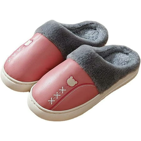 DanceeMangoo Women Men Warm Fluffy Faux Fur Soft Slippers Fuzzy Cute Bear Printing Anti-slip Memory Foam House Shoes Home Indoor Outdoor Waterprrof PU Leather Surface
DanceeMangoo Women Men Warm Fluffy Faux Fur Soft Slippers Fuzzy Cute Bear Printing Anti-slip Memory Foam House Shoes Home Indoor Outdoor Waterprrof PU Leather Surface