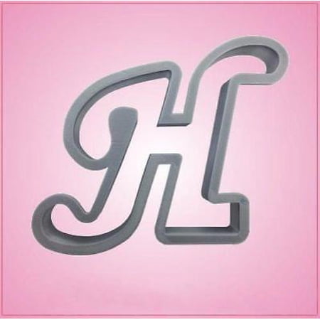 Cursive Letter H Cookie Cutter