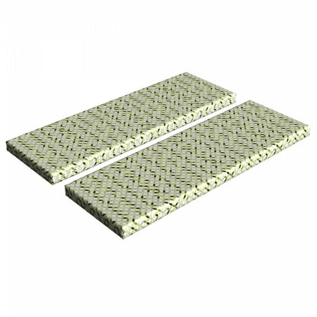 Abstract Bench Cushion Set of 2 Overlapping Circles in Green and Grey Shades Abstract Symmetric Tile Standard Size Foam Pad and Decorative Cover Green Pale Grey White by Ambesonne
Abstract Bench Cushion Set of 2 Overlapping Circles in Green and Grey Shades Abstract Symmetric Tile Standard Size Foam Pad and Decorative Cover Green Pale Grey White by Ambesonne