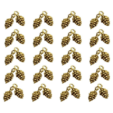 

Etereauty Pendants Charms Pendant Jewelry Pine Cone Dangle Charm Earring Making Findings Jewellery Pendent Bag Nuts Ring Key