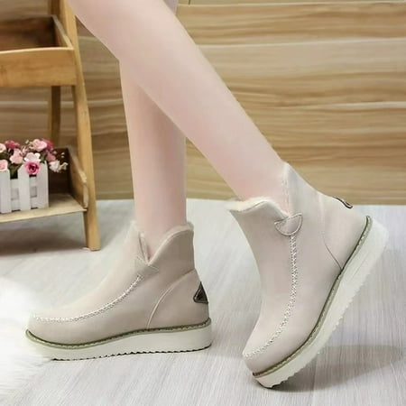 Women s Warm Plush Ankle Boots Solid Color Platform Faux Leather Short Boots Women s Footwear
Women s Warm Plush Ankle Boots Solid Color Platform Faux Leather Short Boots Women s Footwear