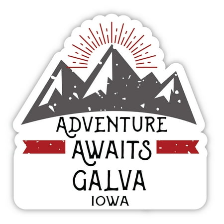 Galva Iowa Souvenir 4-Inch Magnet Adventure Awaits Design