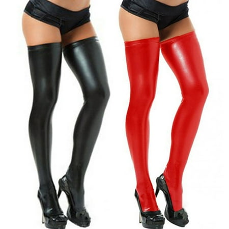 Poseidon 1 Pair Sexy Stockings Eye-catching Wear Resistant Patent Leather Women Legging Tight Socks Party Costume for Club
Poseidon 1 Pair Sexy Stockings Eye-catching Wear Resistant Patent Leather Women Legging Tight Socks Party Costume for Club