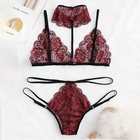 YDKZYMD Women s 2 pieces Bra and Panty Lace Teddy floral Lingerie Set with patchwork Trim Sheer Lingerie Sexy Underwear
YDKZYMD Women s 2 pieces Bra and Panty Lace Teddy floral Lingerie Set with patchwork Trim Sheer Lingerie Sexy Underwear